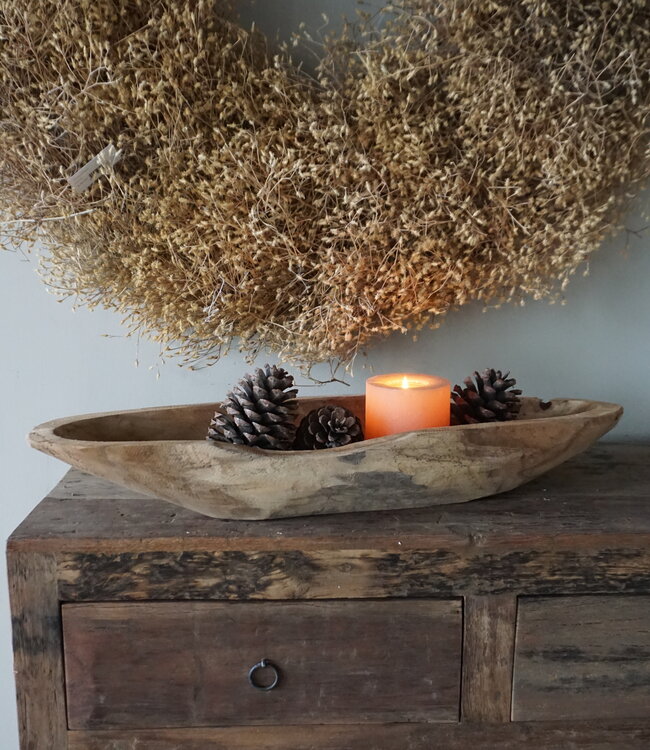 Rene Houtman Kom/Sleutelbak Teak | Sloophout | H9xB71xD21 cm