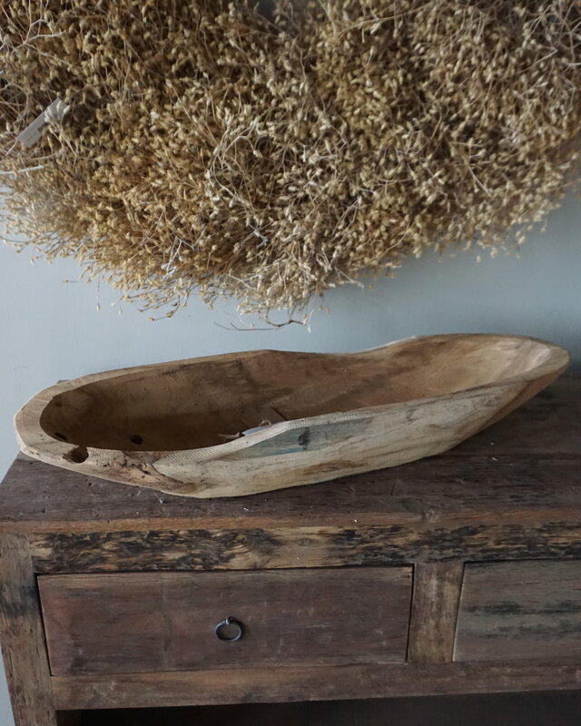 Rene Houtman Kom/Sleutelbak Teak | Sloophout | H9xB71xD21 cm