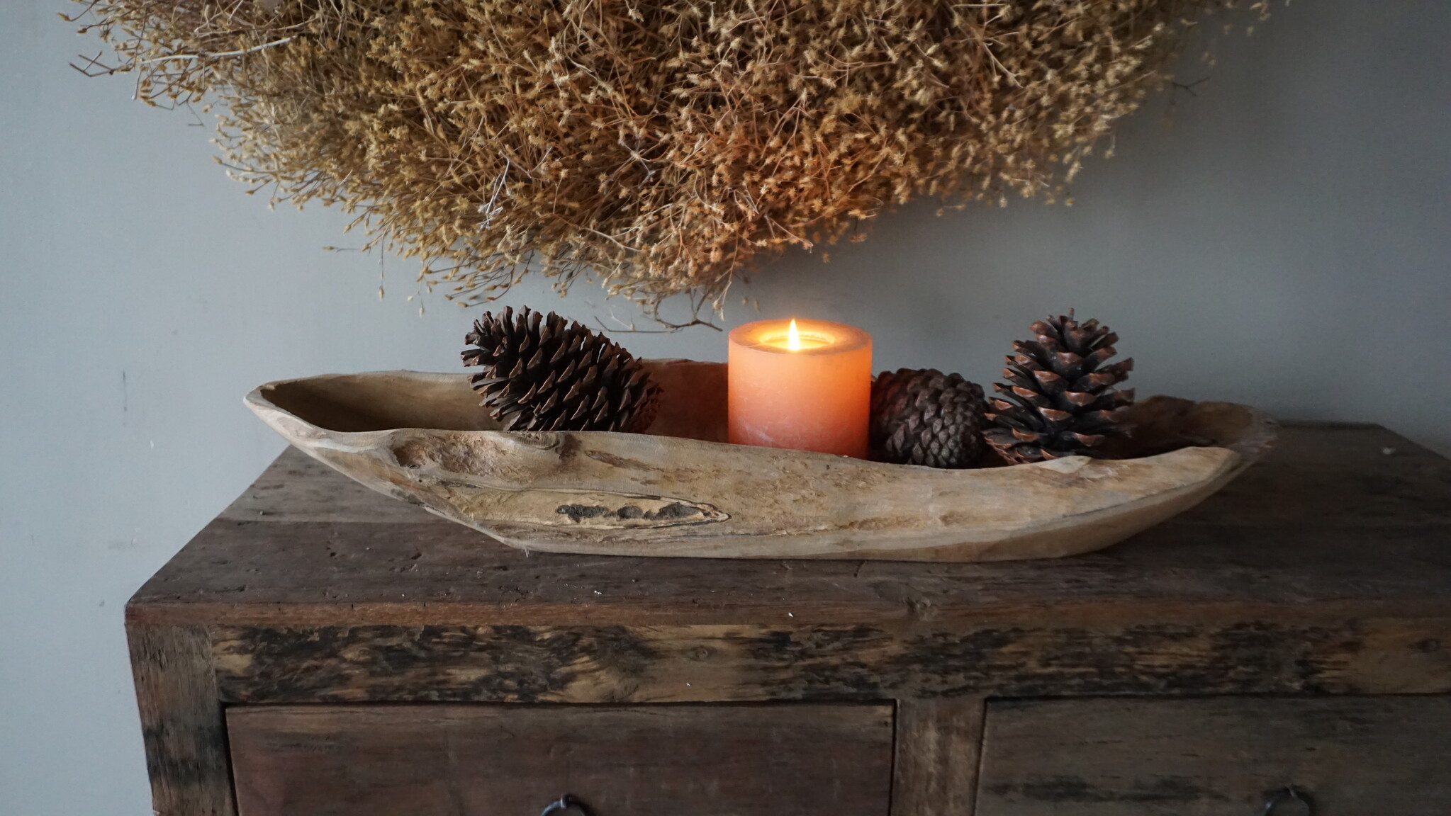Rene Houtman Kom/Sleutelbak Teak | Sloophout | H9xB70xD20 cm