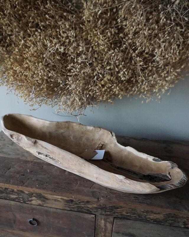 Rene Houtman Kom/Sleutelbak Teak | Sloophout | H9xB70xD20 cm