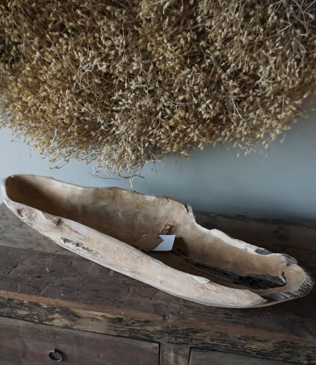 Rene Houtman Kom/Sleutelbak Teak | Sloophout | H9xB70xD20 cm