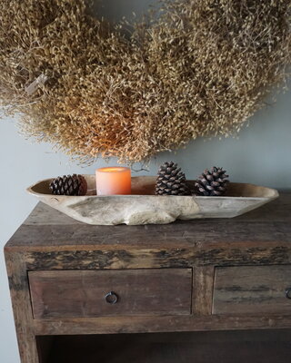 Rene Houtman Kom/Sleutelbak Teak | Sloophout | H9xB71xD23 cm