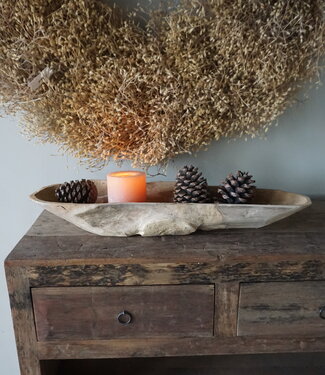 Rene Houtman Kom/Sleutelbak Teak | Sloophout | H9xB71xD23 cm