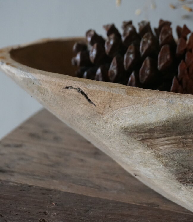 Rene Houtman Kom/Sleutelbak Teak | Sloophout | H9xB71xD23 cm