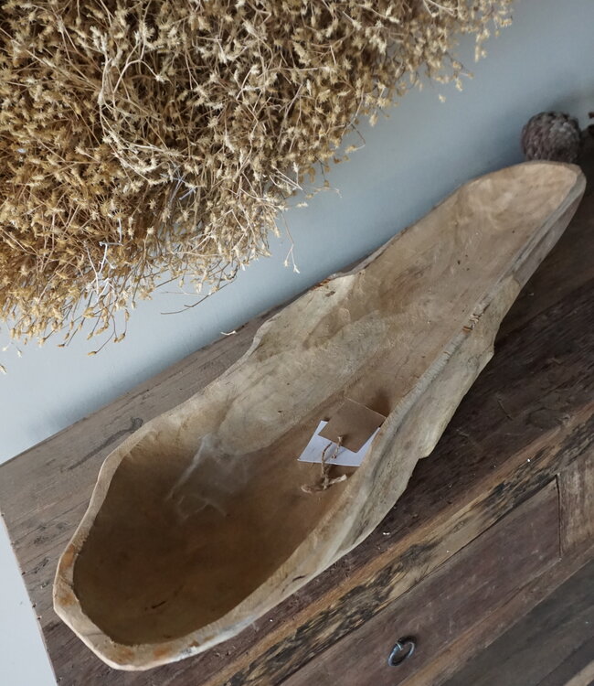 Rene Houtman Kom/Sleutelbak Teak | Sloophout | H9xB71xD23 cm