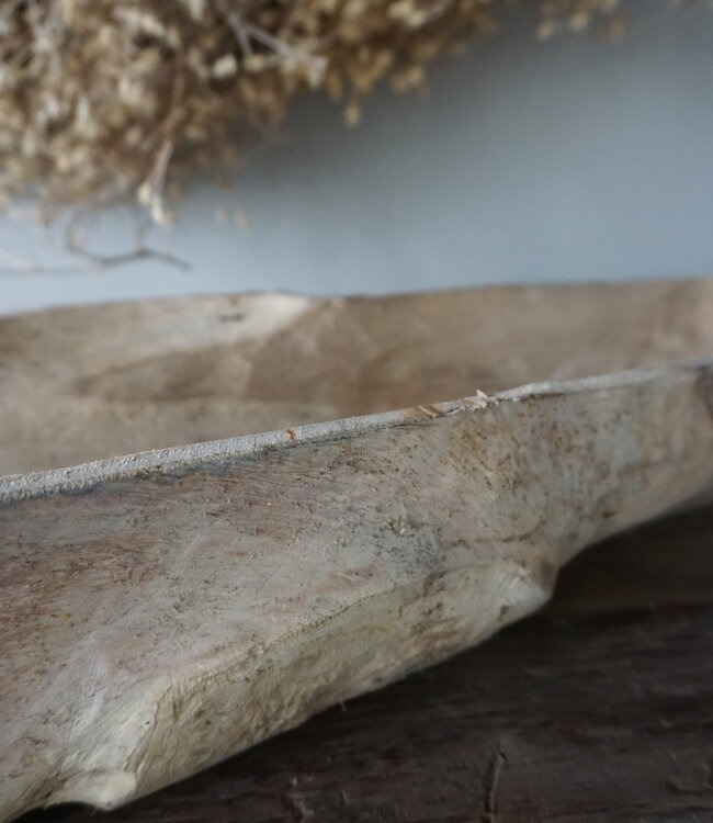 Rene Houtman Kom/Sleutelbak Teak | Sloophout | H9xB71xD23 cm