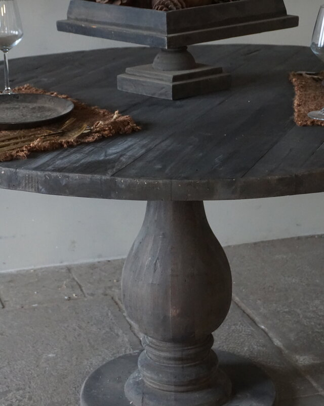 Luksa Home Collection Eetkamertafel Rond | Oud Hout | Kies Afmetingen