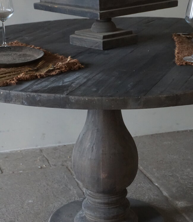 Luksa Home Collection Eetkamertafel Rond | Oud Hout | Kies Afmetingen