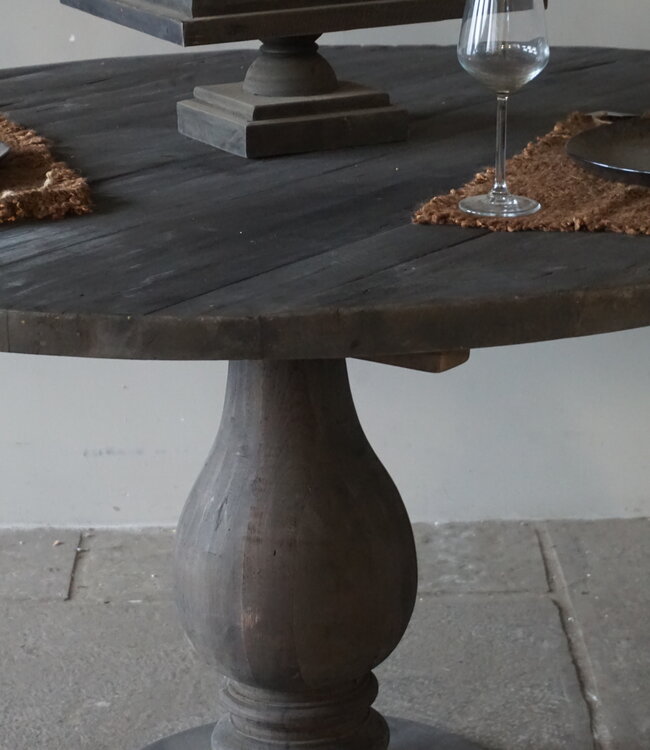 Luksa Home Collection Eetkamertafel Rond | Oud Hout | Kies Afmetingen