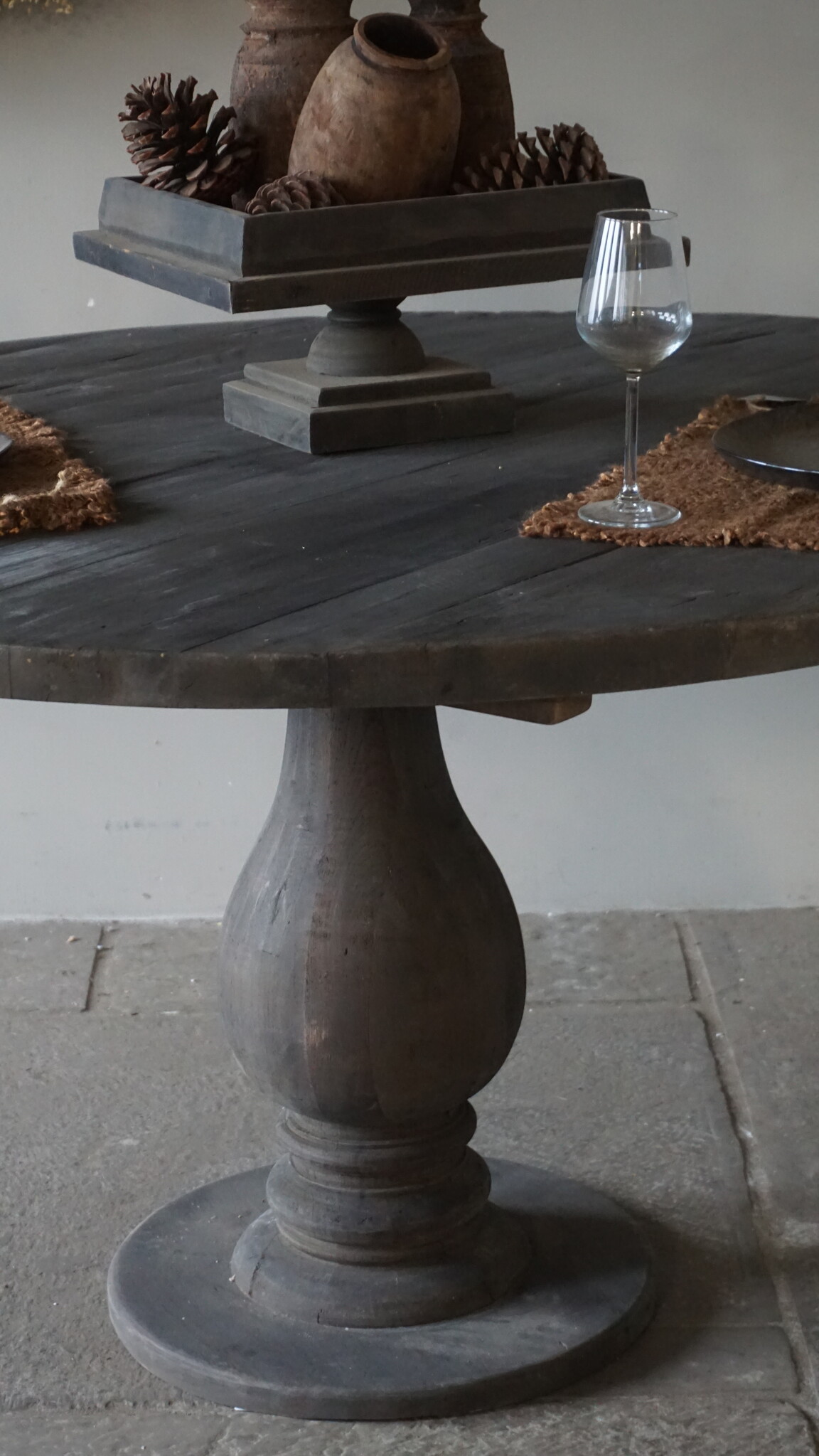 Luksa Home Collection Eetkamertafel Rond | Oud Hout | Kies Afmetingen