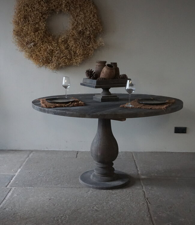 Luksa Home Collection Eetkamertafel Rond | Oud Hout | Kies Afmetingen