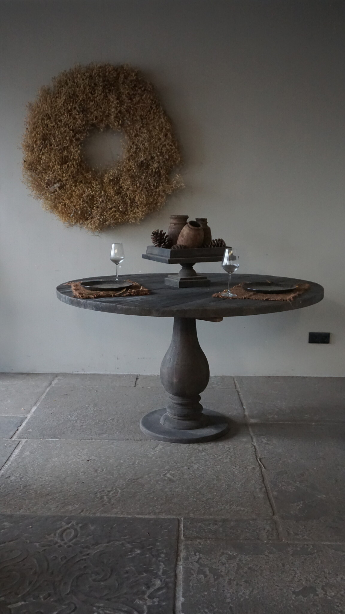 Luksa Home Collection Eetkamertafel Rond | Oud Hout | Kies Afmetingen