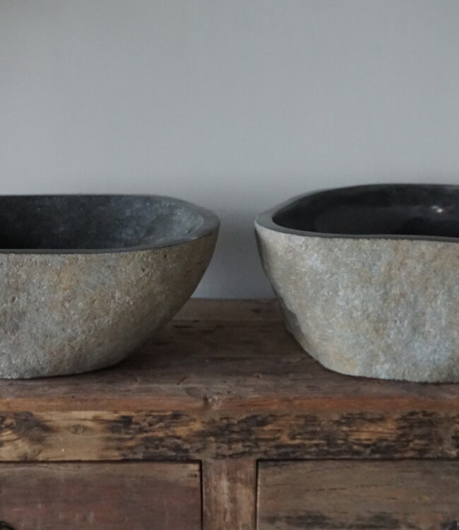 Rene Houtman Waskom Rivierkom | Set Van 2 | H14,5xB42xD31 cm