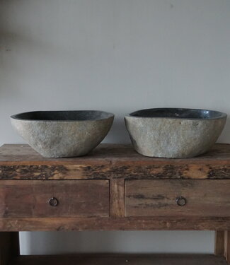 Rene Houtman Waskom Rivierkom | Set Van 2 | H14,5xB42xD31 cm