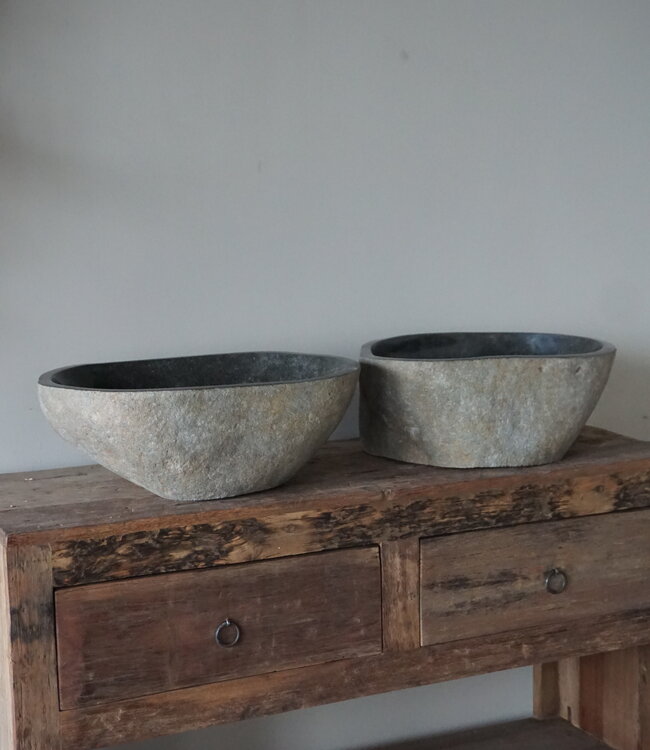 Rene Houtman Waskom Rivierkom | Set Van 2 | H14,5xB42xD31 cm