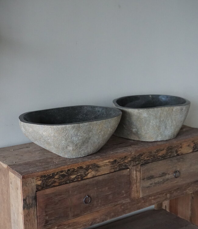 Rene Houtman Waskom Rivierkom | Set Van 2 | H14,5xB42xD31 cm