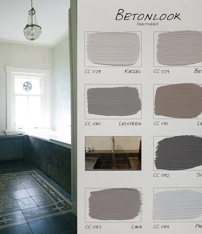 Carte Colori Calcare Italia kalkverf - Kiezel