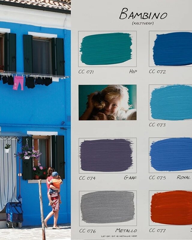 Carte Colori Calcare Italia kalkverf - Royal Blue