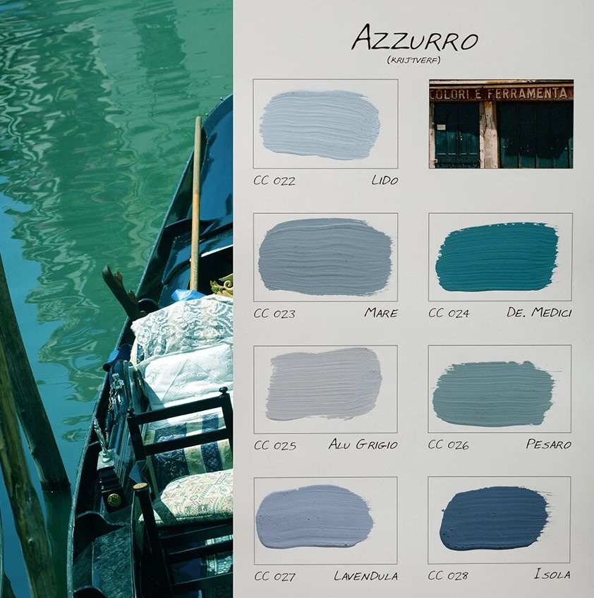 Carte Colori Calcare Italia kalkverf - Mare
