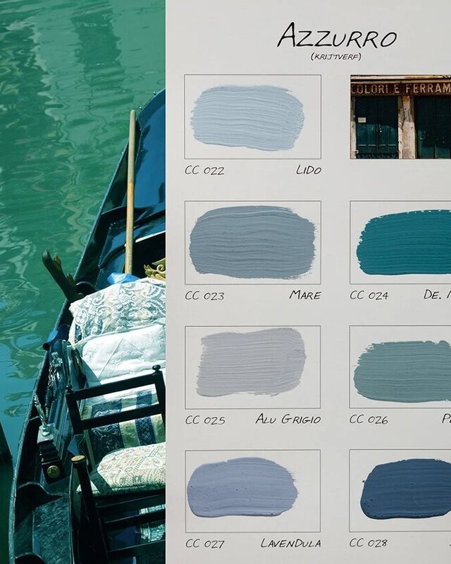 Carte Colori Calcare Italia kalkverf - Isola