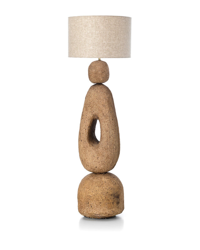 Bazar Bizar Antwerp De Lampatha Christie vloerlamp - modderkleur - XL