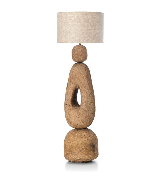 Bazar Bizar Antwerp De Lampatha Christie vloerlamp - modderkleur - XL
