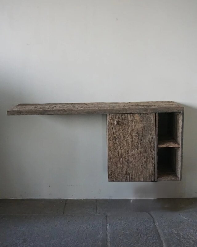 Rene Houtman Zwevend Toiletmeubel Lieke | Geborsteld Eikenhout
