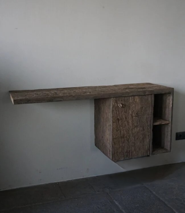 Rene Houtman Zwevend Toiletmeubel Lieke | Geborsteld Eikenhout