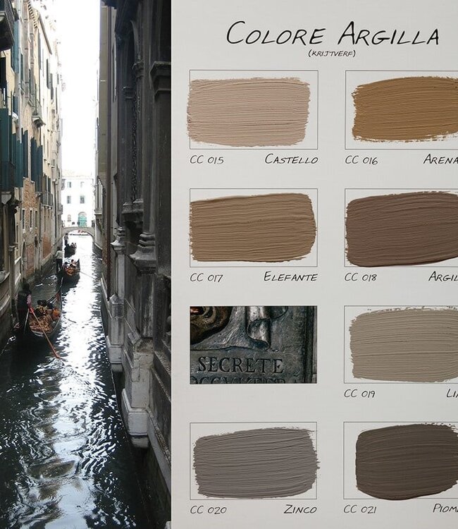 Carte Colori Calcare Italia kalkverf - Castello