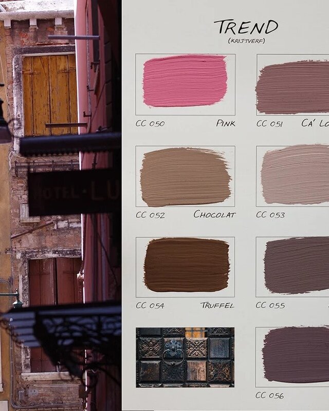 Carte Colori Calcare Italia kalkverf - Chocolat