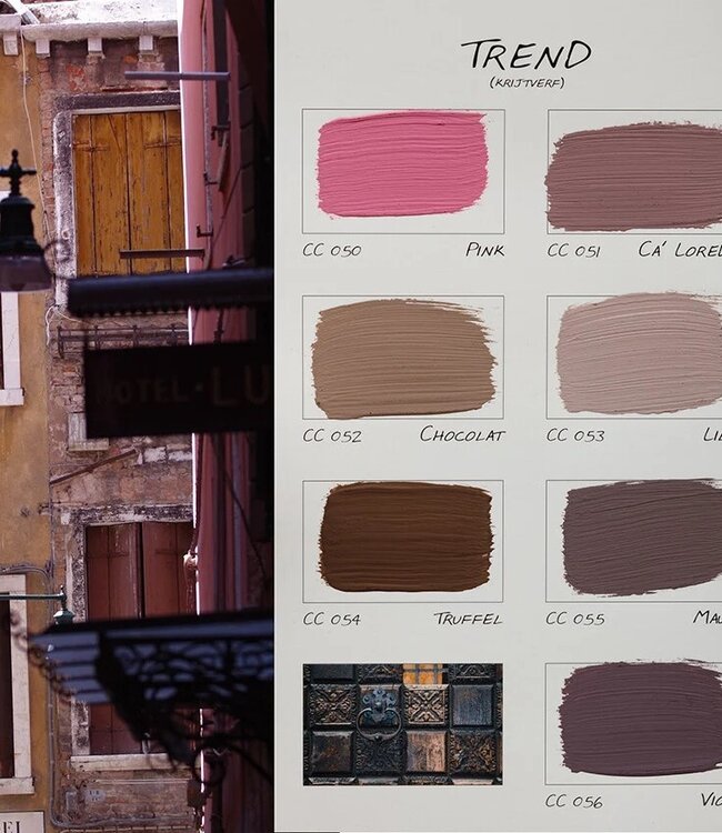 Carte Colori Calcare Italia kalkverf - Chocolat