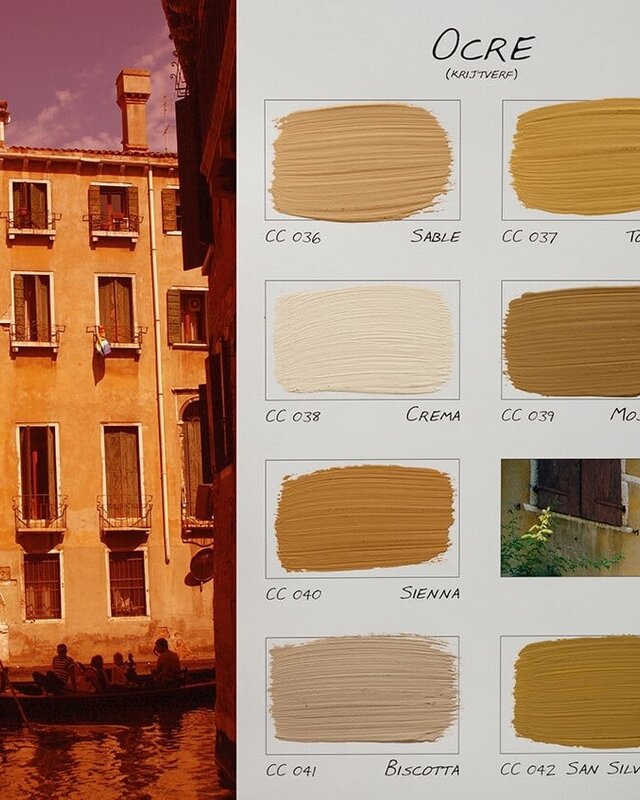 Carte Colori Calcare Italia kalkverf - Crema