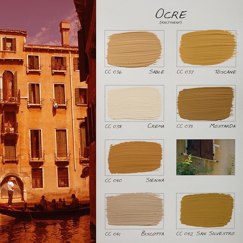 Carte Colori Calcare Italia kalkverf - Toscane