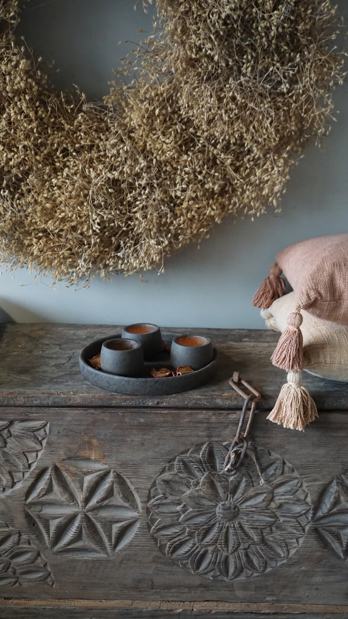 Brynxz Schaal Met Set Van 3 Kopjes | Majestic Brown