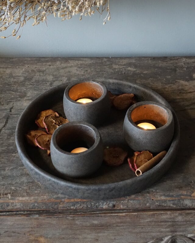 Brynxz Schaal Met Set Van 3 Kopjes | Majestic Brown