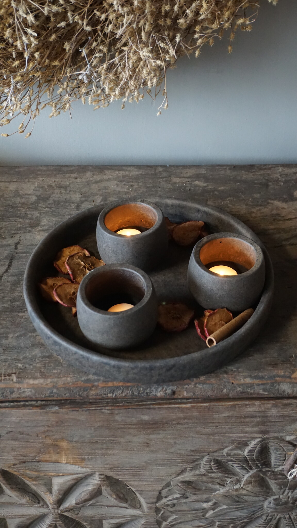 Brynxz Schaal Met Set Van 3 Kopjes | Majestic Brown