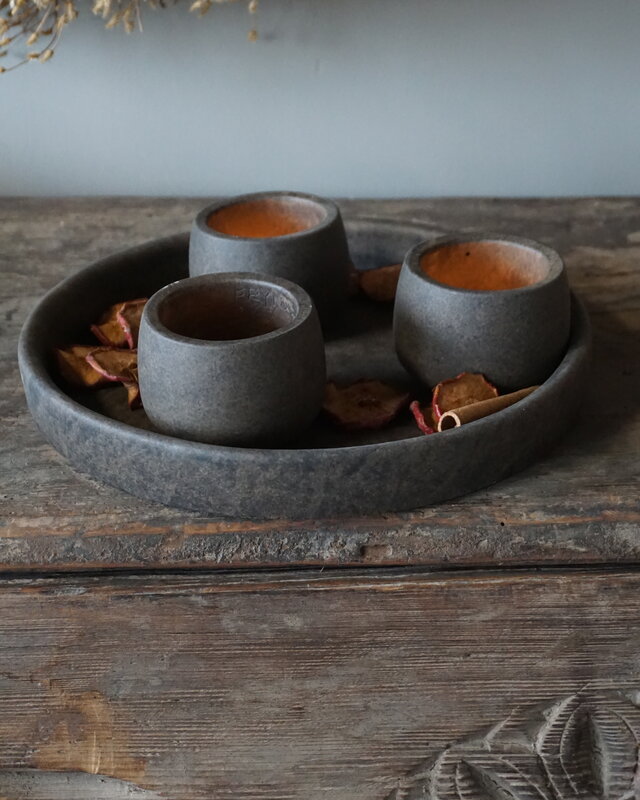 Brynxz Schaal Met Set Van 3 Kopjes | Majestic Brown