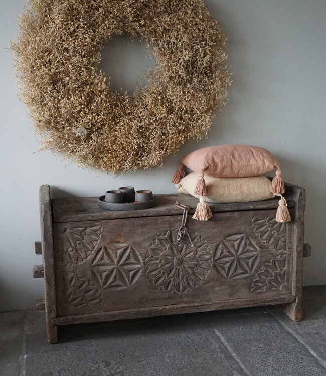 Rene Houtman Himalaya Oud Houten Kist | India | H69 x B130 x D47 cm