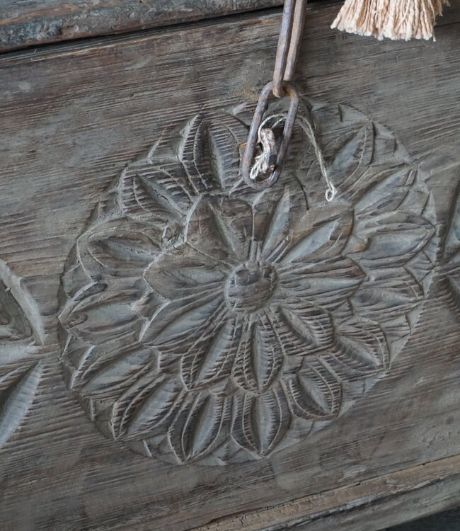 Rene Houtman Himalaya Oud Houten Kist | India | H69 x B130 x D47 cm