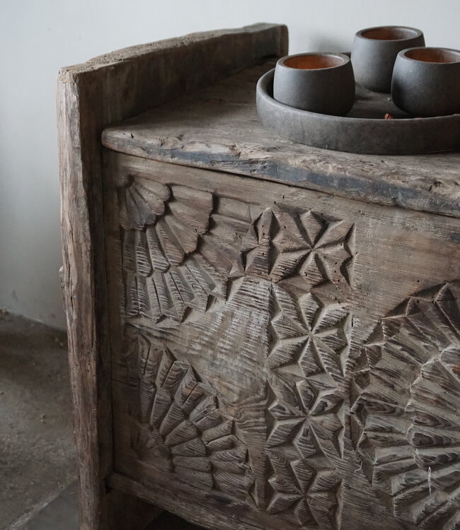 Rene Houtman Himalaya Oud Houten Kist | India | H66 x B111 x D46 cm