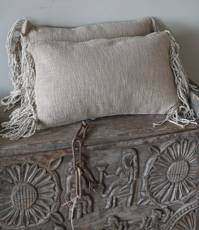 Aura Peeperkorn Linnen Kussen Lynn | Beige | 30 x 50 cm