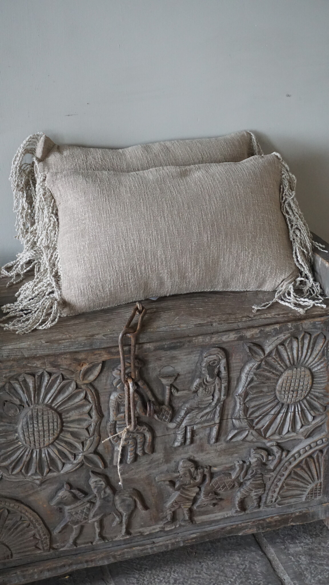 Aura Peeperkorn Linnen Kussen Lynn | Beige | 30 x 50 cm