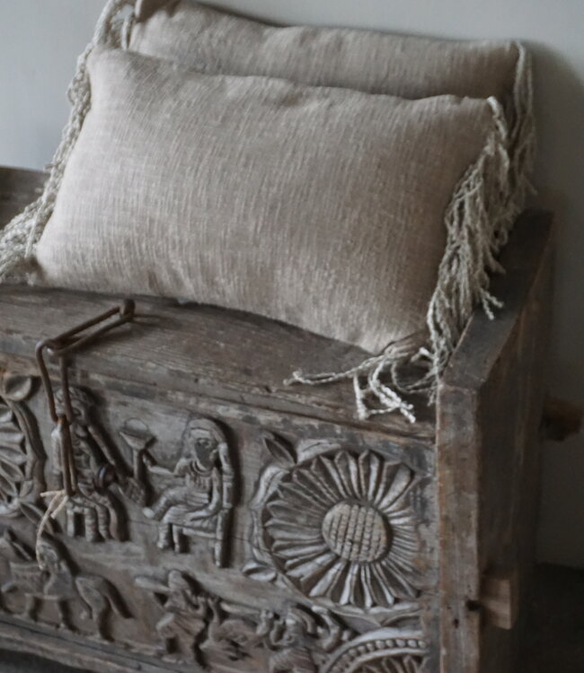 Aura Peeperkorn Linnen Kussen Lynn | Beige | 30 x 50 cm