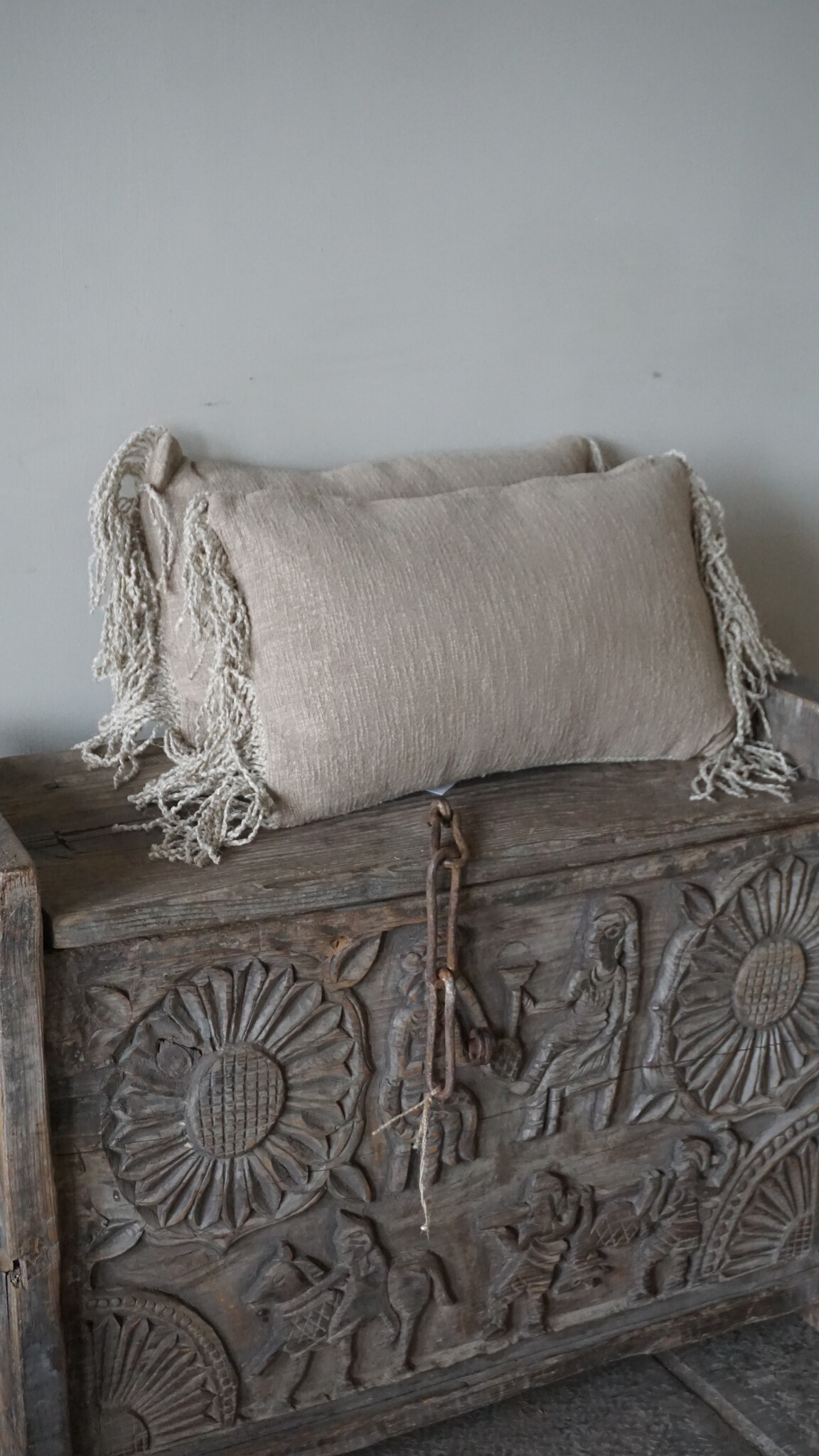 Aura Peeperkorn Linnen Kussen Lynn | Beige | 30 x 50 cm