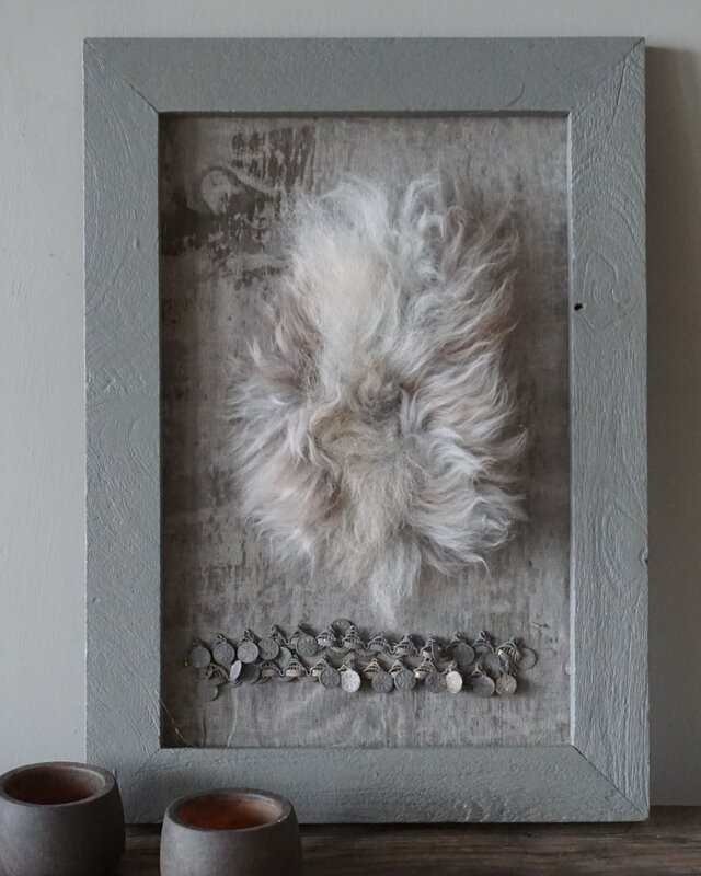 Rene Houtman Kalkdoek | Schapenvachtje | H53 x B39 cm