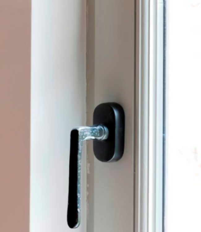 Dauby STUK RAAMKLINK PHL"L" /32 VEROUDERD IJZER - ZWART (VO)