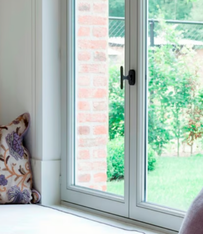 Dauby STUK RAAMKLINK PHT"T" /32 VEROUDERD IJZER - ZWART (VO)