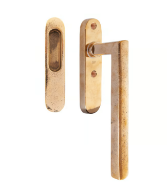 Dauby STUK HEFSCHUIFGREEP PSLD "BLIND" RUW BRONS GEPOLIJST (RBP)