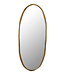 PTMD Limera Messing Aluminium Ovaal Spiegel met Onregelmatige Rand M