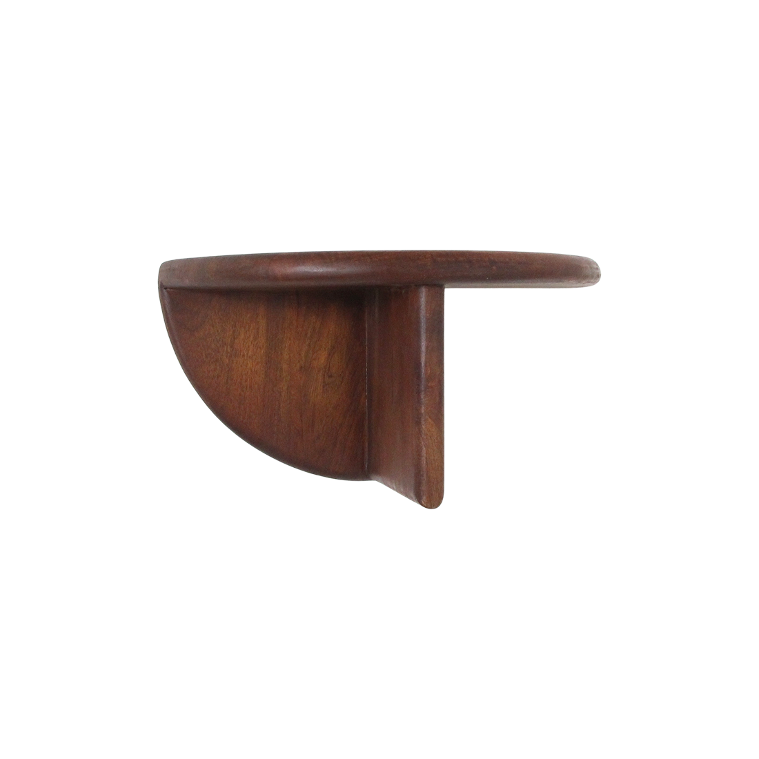 Raw Materials Amsterdam Ronde mangohouten wandplank met afgeronde rand